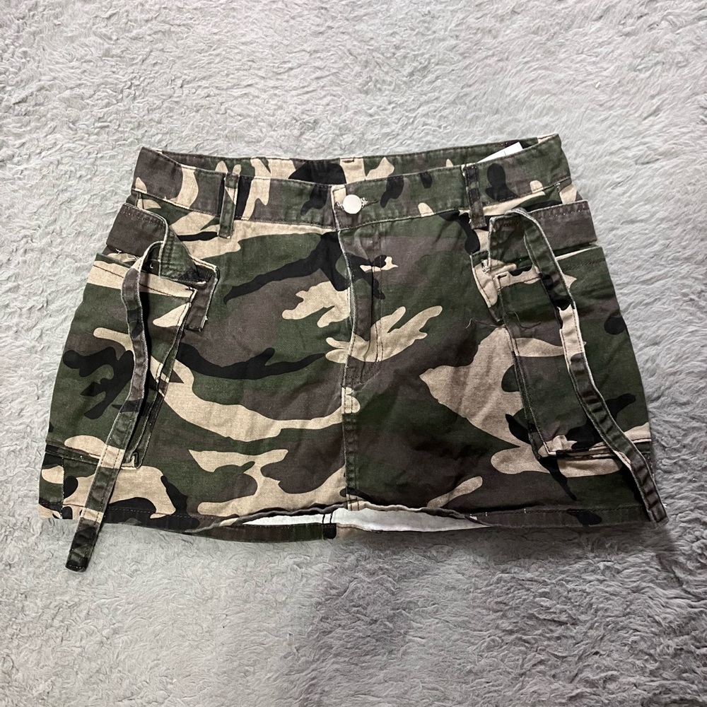 Camouflage Mini Skirt